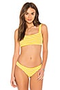 view 1 of 4 HAUT DE MAILLOT DE BAIN THE MADISON in Mustard & Cream