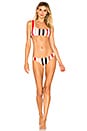 view 4 of 4 The Ellie Bikini Top in Lipstick Stripe