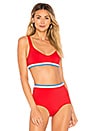 view 1 of 4 HAUT DE MAILLOT DE BAIN THE KATIE in Red Multi