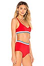 view 2 of 4 HAUT DE MAILLOT DE BAIN THE KATIE in Red Multi