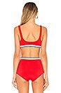 view 3 of 4 HAUT DE MAILLOT DE BAIN THE KATIE in Red Multi