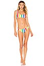 view 4 of 4 The Ellie Bikini Top in Primary Stripe