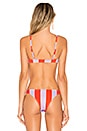 view 3 of 4 RACHEL ビキニトップ in Lavender Red Stripe