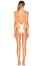 view 3 of 3 The Michelle One Piece in Metallic Gold