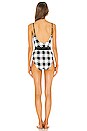 view 3 of 3 Nina Belted One Piece in Black Gingham