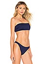 view 2 of 4 Annabelle Ruched Bikini Top in Midnight