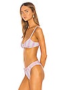 view 2 of 4 HAUT DE MAILLOT DE BAIN RACHEL in Baby Pink and White Stripe