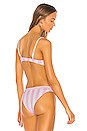 view 3 of 4 HAUT DE MAILLOT DE BAIN RACHEL in Baby Pink and White Stripe