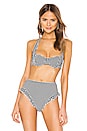 view 1 of 5 Lana Bikini Top in Black Gingham