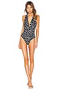 view 2 of 5 Janet One Piece in Black Polka Dot Big