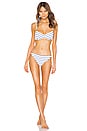 view 4 of 4 Eva Bikini Bottom in Navy & Cream Breton