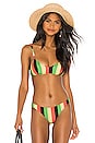 view 1 of 4 HAUT DE MAILLOT DE BAIN RACHEL in Jamaica Stripe
