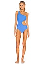 view 1 of 4 MAILLOT DE BAIN 1 PIÈCE CLAUDIA in Azure, Marigold & Fuchsia
