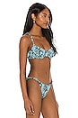 view 2 of 4 Ginger Bikini Top in Snake Jacquard