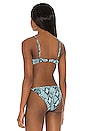 view 3 of 4 Ginger Bikini Top in Snake Jacquard
