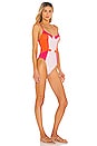 view 2 of 3 Spencer One Piece in Cantaloupe, Lollipop & Cloud Pink