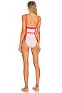 view 3 of 3 Spencer One Piece in Cantaloupe, Lollipop & Cloud Pink
