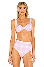 view 1 of 4 Lilo Bikini Top in Painted Gingham