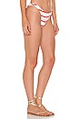 view 3 of 5 The Annabelle Reversible Bikini Bottom in Cantaloupe & Candy Red