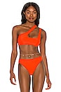 view 1 of 4 X Sloane Stephens Brody Bikini Top in Candy Red