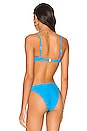 view 3 of 4 HAUT DE MAILLOT DE BAIN LOGAN in Fluorescent Blue