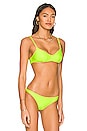 view 2 of 4 The Rachel Bikini Top in Fluorescent Yellow