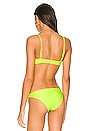view 3 of 4 The Rachel Bikini Top in Fluorescent Yellow