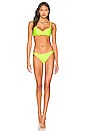 view 4 of 4 The Rachel Bikini Top in Fluorescent Yellow