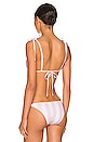 view 3 of 4 The Parker Triangle Top in Cotton Candy Stripe