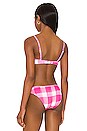 view 3 of 4 The Daphne Bikini Top in Painted Strawberry Gingham