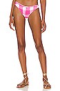 view 1 of 4 The Daphne Bikini Bottom in Painted Strawberry Gingham