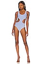 view 1 of 4 The Sarah One Piece in Lapis Stripe