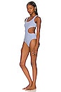 view 3 of 4 The Sarah One Piece in Lapis Stripe