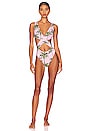 view 1 of 3 x Palm Tree Crew The Poppy Wrap One Piece in Palm Tree Print