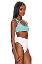 view 2 of 4 The Ellie Ring Bikini Top in Greek Blue