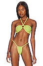 view 1 of 4 The Tati Tie Bikini Top in Kiwi