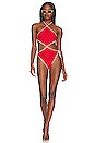 view 1 of 4 Cheyenne One Piece in Apple Red & Eggshell