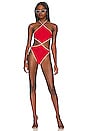 view 4 of 4 Cheyenne One Piece in Apple Red & Eggshell
