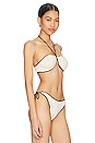 view 2 of 4 HAUT DE MAILLOT DE BAIN AZALEA in Eggshell & Blackout