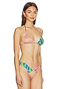 view 2 of 4 Iris Bikini Top in Mixed Leaf Print