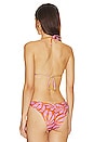 view 3 of 4 Iris Bikini Top in Mixed Leaf Print