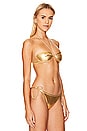 view 2 of 4 Pia Bikini Top in Gold