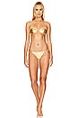 view 4 of 4 Pia Bikini Top in Gold