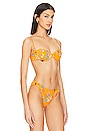 view 3 of 5 Maisie Bikini Top in Orange Floral Print