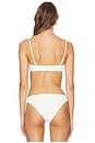 view 3 of 4 x REVOLVE The Rachel Smocked Bikini Top in Pearl