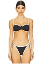 view 1 of 4 Jordana Bikini Top in Noir