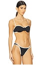 view 2 of 4 Jordana Bikini Top in Noir