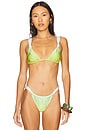 view 1 of 4 Ellery Bikini Top in Sky & Chartreuse Ombre