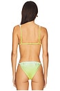 view 3 of 4 Ellery Bikini Top in Sky & Chartreuse Ombre