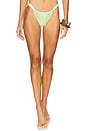 view 1 of 4 Ellery Bikini Bottom in Sky & Chartreuse Ombre